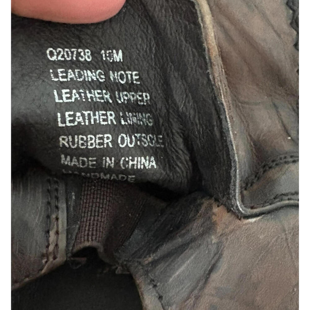 Kenneth Cole Reaction Leading Note Mens Shoes Distressed Leather Square Toe 10 - Picture 8 of 8